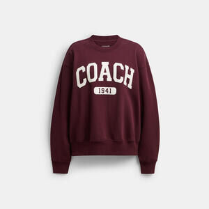 Coach Outlet Sporty Signature Boyfriend Crewneck Sweatshirt